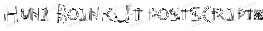 Huni BoinkLET PostScript字体转换